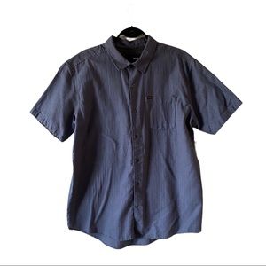 Blue Hurley button down shirt shirt sleeves XL